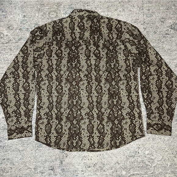Dickies Camden Snake Print Workwear Shirt Size Medium - Picture 5 of 5